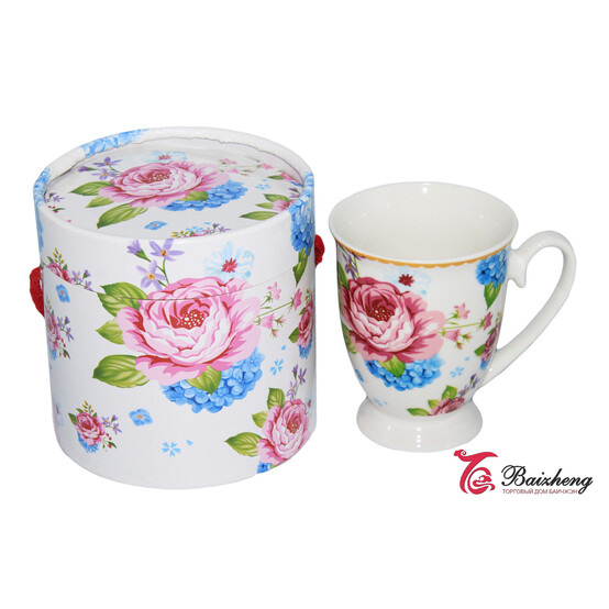 Кружка "Flowers" в подарочной коробке H046 Кружка "Flowers" в подарочной коробке H046