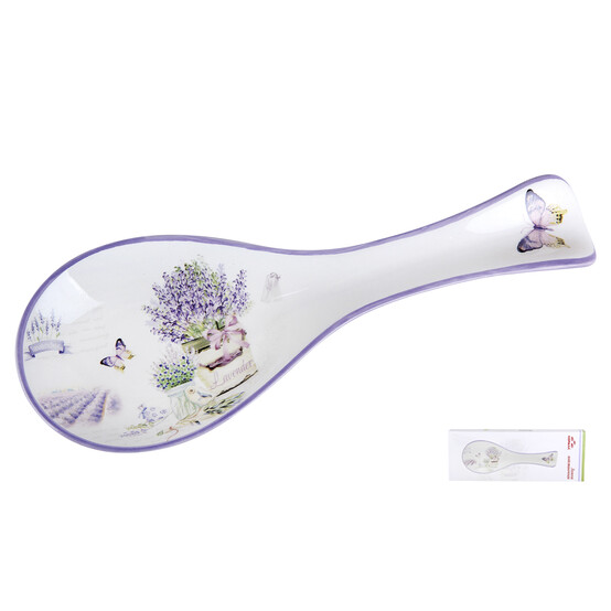 Подставка керамическая 25 см для ложки под упак Lavender Коралл (1/72)