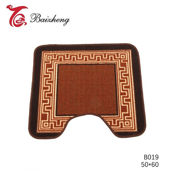 Коврик для ванной/туалета 50*60 орнамент коричневый Baizheng B019 (60)