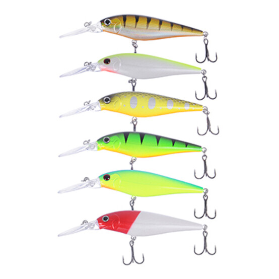 AZOR FISHING Воблер плавающий 80мм, 11гр., заглубление до 1м, 6 цветов AZOR FISHING Воблер плавающий 80мм, 11гр., заглубление до 1м, 6 цветов