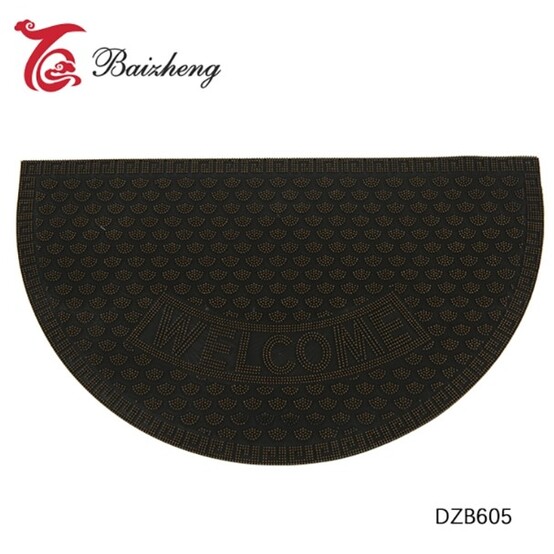 Коврик резиновый 40*60 (Welcome 3) овал белый (Bay) (30) *