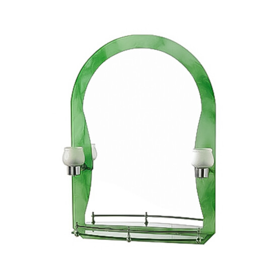 Зеркало FRAP F652-46 70х50 2 светил., полочка (+1кор)