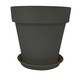 Горшок пластиковый 40 л 38*35 см с поддоном графит Круг Baizheng (1/24)
