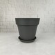 Горшок пластиковый 40 л 38*35 см с поддоном графит Круг Baizheng (1/24)