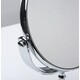 Зеркало металлическое настольное 13,5*17 см на ножке поворотное двухстороннее овал Baizheng (1/96)
