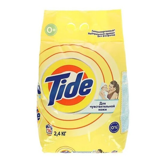 TIDE Авт СМС порошк. для чувствительной и детской кожи 2.4кг TIDE Авт СМС порошк. для чувствительной и детской кожи 2.4кг