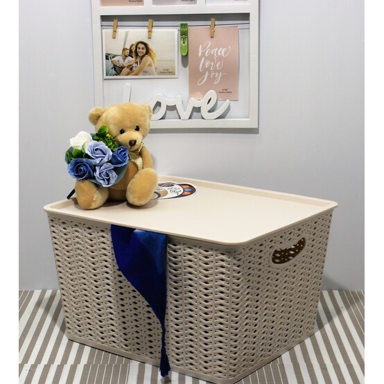 Корзинка с крышкой 42,5*36,3*24,8 см DM1141