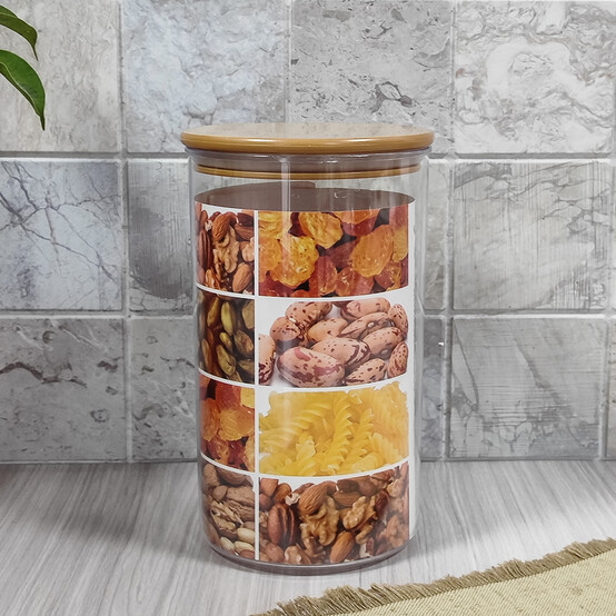 Банка пластиковая для сыпучих продуктов 1,7 л 13*13*21,5 см герметич крышка Baizheng (1/32)