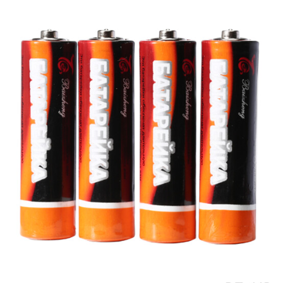 Батарейка литиевая AA R6P 1.5V упак 4 шт № 5 блистер Baizheng (1/300/20)