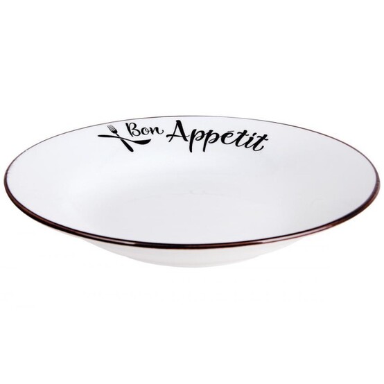 Тарелка керамическая суповая 20 см 500 мл Bon Appetit Коралл (6/60)