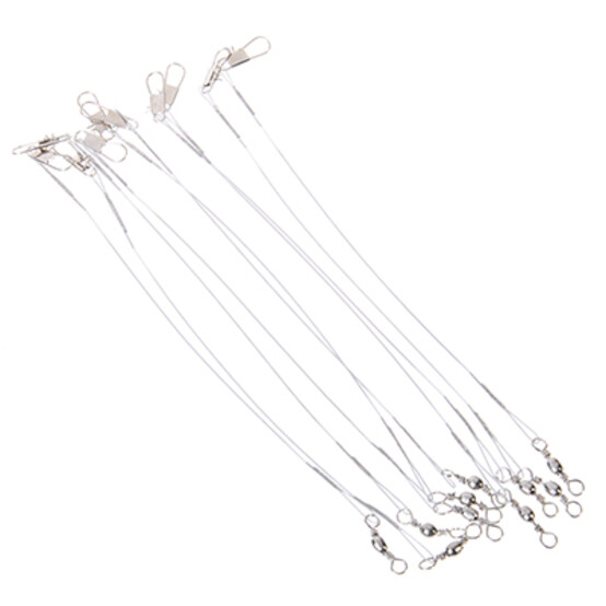 AZOR FISHING Набор поводков 10шт, 10кг, 15см, хром AZOR FISHING Набор поводков 10шт, 10кг, 15см, хром