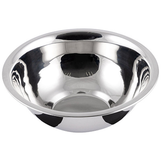 Миска нерж сталь 1200 мл 19,5*6, см толщина 0,3 мм расширен край зеркал Bowl-Roll-19 Mallony (1/100)