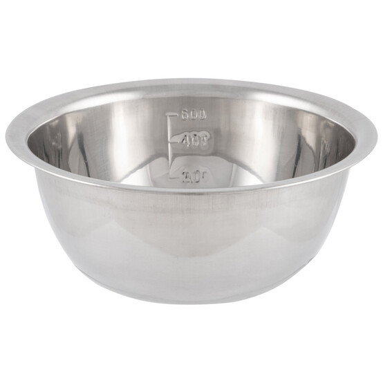 Миска нерж сталь800 мл 16 см толщина 0,3 мм расширенные края зеркальная Bowl-Roll-16 Mallony (1/200)