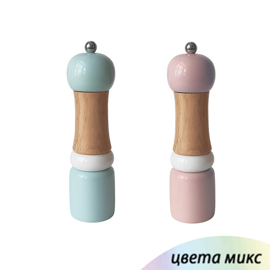 Мельница бамбуковая 23 см для специй микс Fessle (1/48)