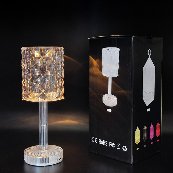 Ночник светодиодный led 9*26 см перезаряжаемый прозрачный Baizheng (1/20)