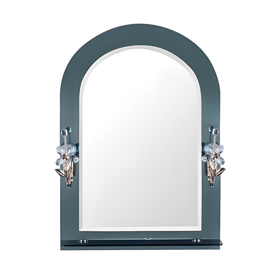 Зеркало FRAP F623 70х50 2 светильника, полочка (+1кор)