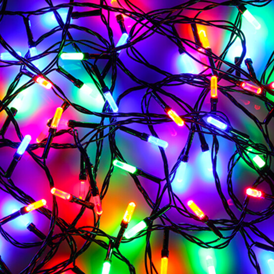 СНОУ БУМ Гирлянда эл. вьюн 9м, 100 LED-призма, яркий мульти, 8 реж, ПВХ черный, 220В СНОУ БУМ Гирлянда эл. вьюн 9м, 100 LED-призма, яркий мульти, 8 реж, ПВХ черный, 220В