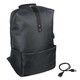 Рюкзак подростковый, 41x29x17см, 1 отд, 1 карм, сверхлегкий прочный ПЭ, USB, тёмно-серый