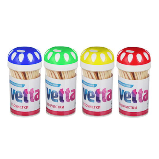 VETTA Зубочистки 100шт, бамбук, пластиковая уп. VETTA Зубочистки 100шт, бамбук, пластиковая уп.