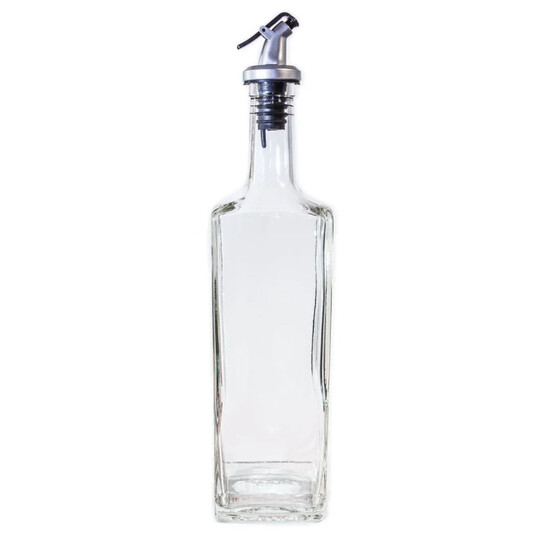 Бутылка стеклянная 250 мл для масла/соусов дозатор Baizheng (1/32)