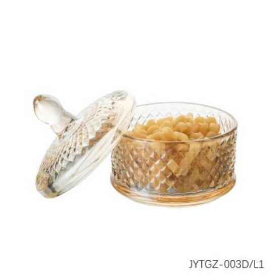 Конфетница стеклянная 450 мл с крышкой JYTGZ-003D/L1 Baizheng (1/24)
