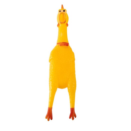 Игрушка-пищалка 15 см Курица Рыжий Кот (1/720)
