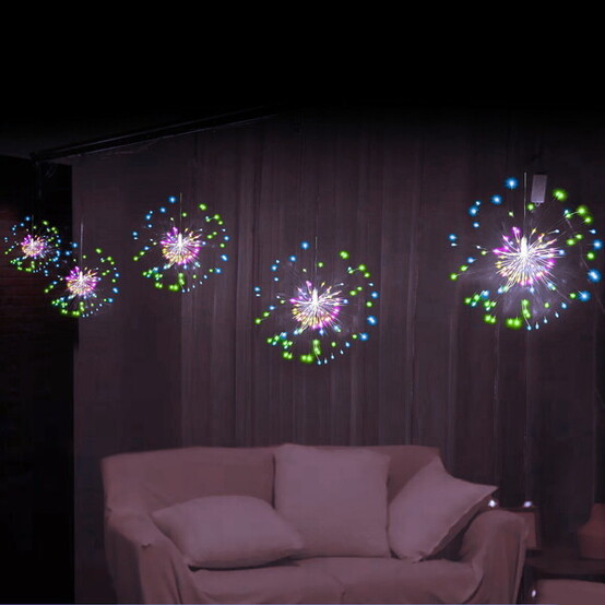 Гирлянда светодиодная 3 м*0,4/0,6м 500 led 220 В 8 режимов мультицвет бахрома Сфера Серпантин (1/10)