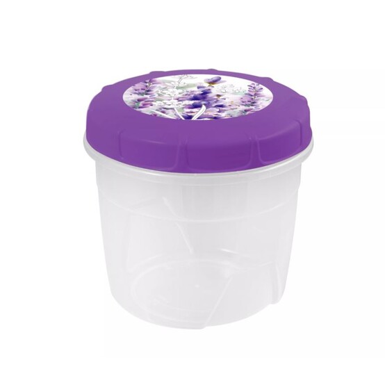Банка пластиковая для хранения продуктов 1 л Lavender Полимербыт (1/30)
