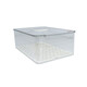 Контейнер пластиковый 32,5*21*15,5 см для хранения подставка крышка прозрачно-белый Baizheng (1/8)