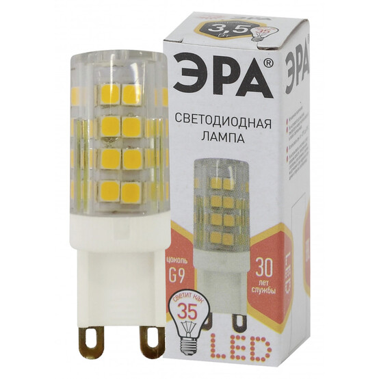 Лампа светодиодная  ЭРА LED smd JCD-3,5w-220V-corn, ceramics-827-G9 УТ000012383