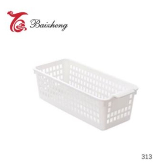 Корзина пластиковая 31*13*8,2 см для хранения микс 313 Baizheng (1/120)