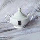Сахарница фарфоровая 335 мл 11,5*10*13,5 см с крышкой белый Barista Коралл (1/24)