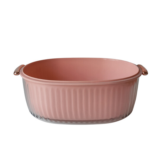 Дуршлаг пластиковый 33*25,5*11,5 см с чашей микс BZ-292 Baizheng (1/24)