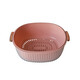 Дуршлаг пластиковый 33*25,5*11,5 см с чашей микс BZ-292 Baizheng (1/24)