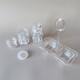 Набор пластиковый для специй 3 пр подставка прозрачный Jam Jar white Fessle (1/48)
