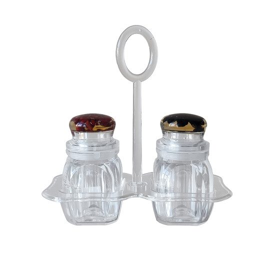 Набор пластиковый для специй 3 пр подставка прозрачный Jam Jar Fessle (1/48)