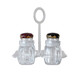 Набор пластиковый для специй 3 пр подставка прозрачный Jam Jar Fessle (1/48)