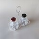 Набор пластиковый для специй 3 пр подставка прозрачный Jam Jar Fessle (1/48)