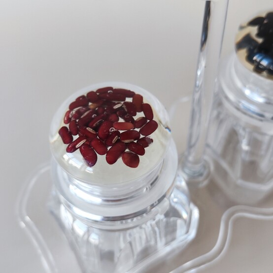 Набор пластиковый для специй 3 пр подставка прозрачный Jam Jar Fessle (1/48)