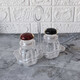Набор пластиковый для специй 3 пр подставка прозрачный Jam Jar Fessle (1/48)