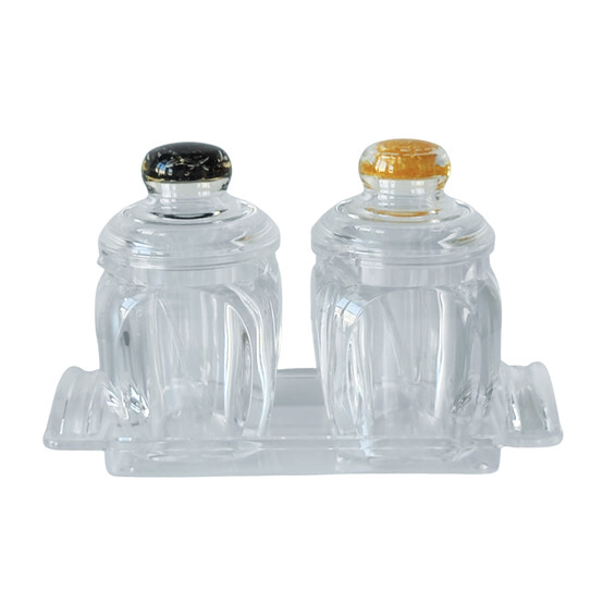 Набор пластиковый для специй 5 пр ложка подставка прозрачный Jam Jar Fessle (1/24)