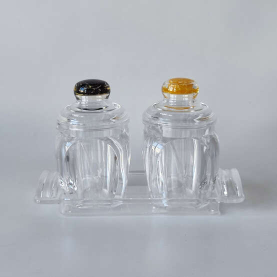 Набор пластиковый для специй 5 пр ложка подставка прозрачный Jam Jar Fessle (1/24)
