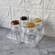 Набор пластиковый для специй 5 пр подставка прозрачный Jam Jar Fessle (1/24)