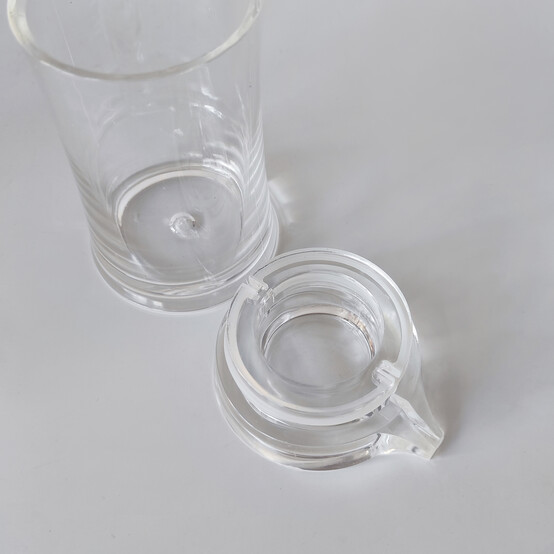 Набор пластиковый для специй 5 пр подставка прозрачный Jam Jar white Fessle (1/24)