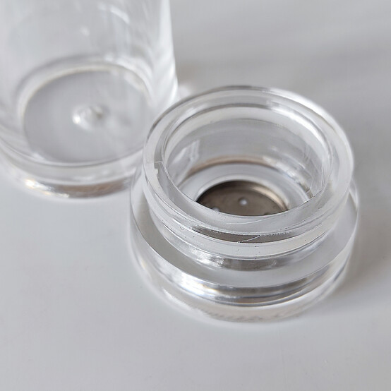 Набор пластиковый для специй 5 пр подставка прозрачный Jam Jar white Fessle (1/24)