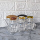Набор пластиковый для специй 6 пр подставка прозрачный Jam Jar Fessle (1/24)