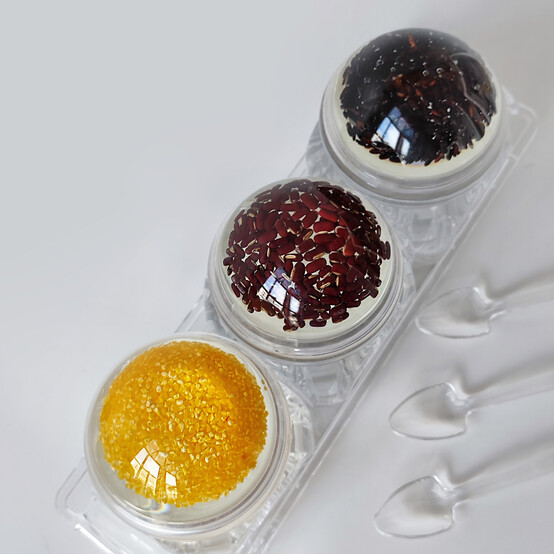 Набор пластиковый для специй 7 пр ложка подставка прозрачный Jam Jar Fessle (1/24)