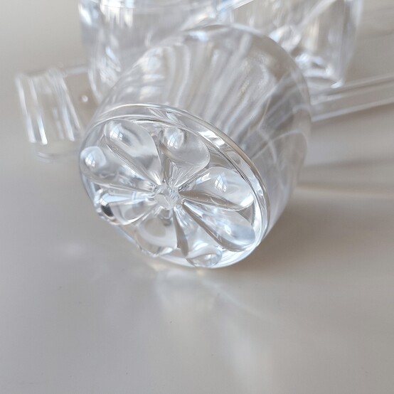 Набор пластиковый для специй 7 пр ложка подставка прозрачный Jam Jar white Fessle (1/24)