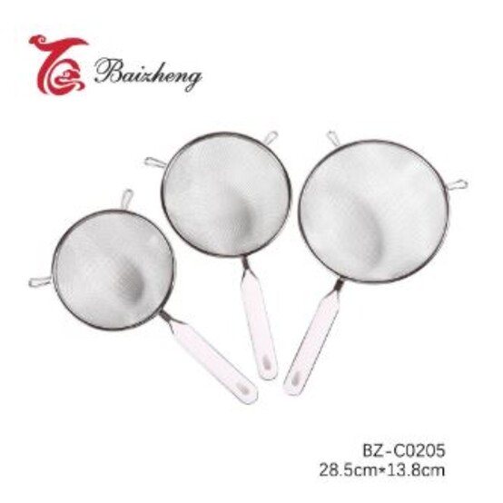 Сито пластиковое 28,5*13,8 см пласт ручка BZ-C0205 Baizheng (1/144)