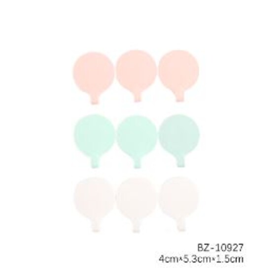 Крючок пластиковый самоклеящийся 3 шт 4*5,3*1,5 см BZ-10927 Baizheng (1/160)